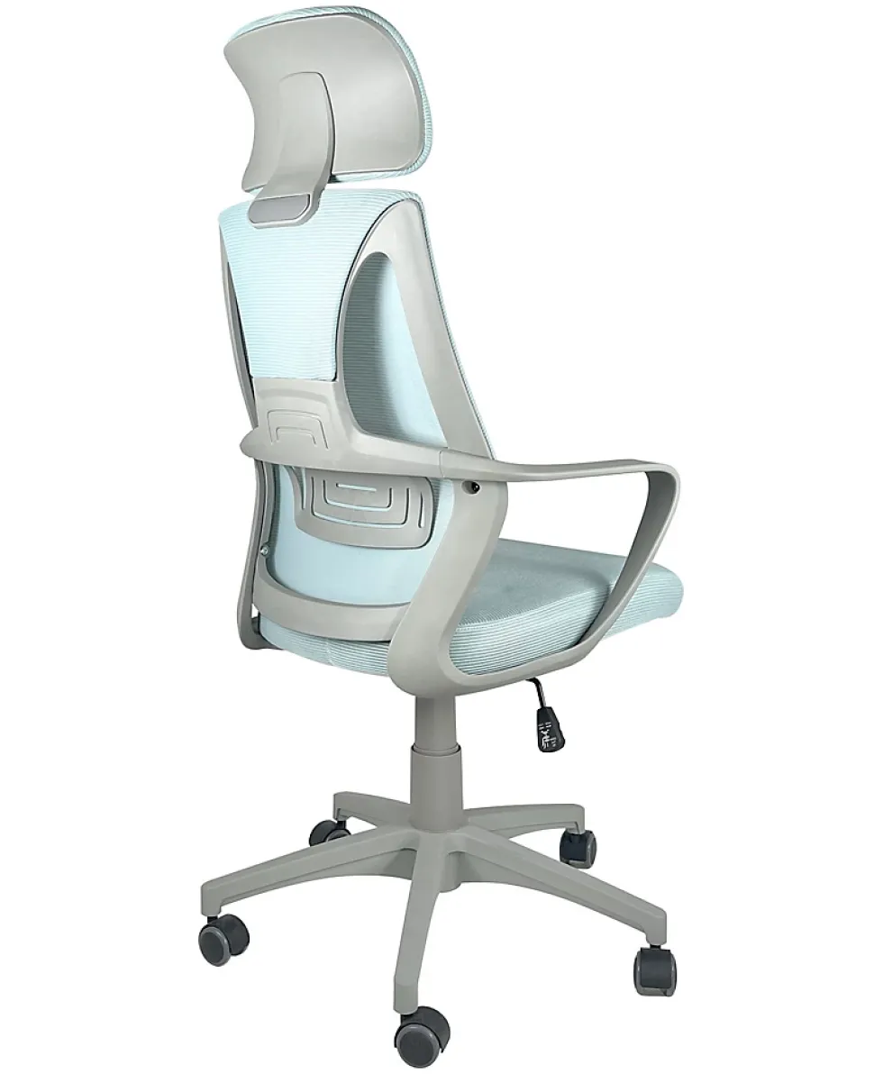 Fauteuil Bureau Ergonomique, Basculant Appuie Tête, Hauteur Réglable FAMA+ (gris)