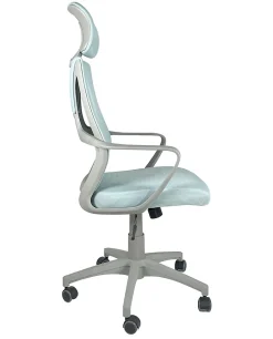 Fauteuil Bureau Ergonomique, Basculant Appuie Tête, Hauteur Réglable FAMA+ (gris)