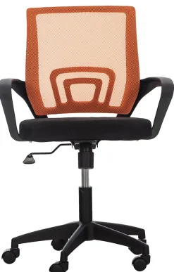 Fauteuil De Bureau Auburn, Chaise De Bureau En Maille Respirante, Chaise pivotante Hauteur réglable et Roulettes Orange