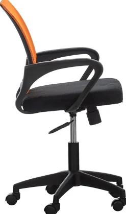 Fauteuil De Bureau Auburn, Chaise De Bureau En Maille Respirante, Chaise pivotante Hauteur réglable et Roulettes Orange