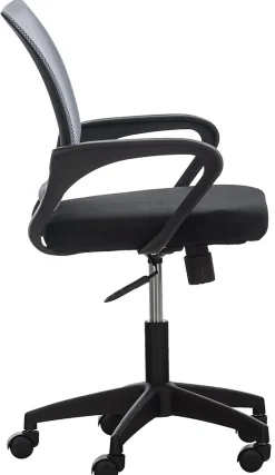 Fauteuil De Bureau Auburn, Chaise De Bureau En Maille Respirante, Chaise pivotante Hauteur réglable et Roulettes Gris