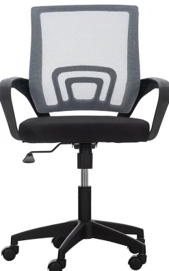 Fauteuil De Bureau Auburn, Chaise De Bureau En Maille Respirante, Chaise pivotante Hauteur réglable et Roulettes Gris