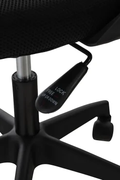 Fauteuil De Bureau Auburn, Chaise De Bureau En Maille Respirante, Chaise pivotante Hauteur réglable et Roulettes Noir