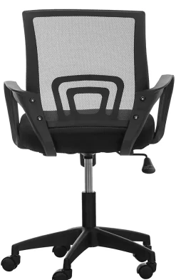 Fauteuil De Bureau Auburn, Chaise De Bureau En Maille Respirante, Chaise pivotante Hauteur réglable et Roulettes Noir