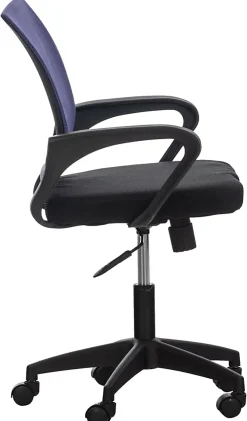 Fauteuil De Bureau Auburn, Chaise De Bureau En Maille Respirante, Chaise pivotante Hauteur réglable et Roulettes Violet