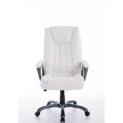 Fauteuil de bureau Bern CLP XL blanc simili réglable 150 kg