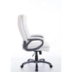 Fauteuil de bureau Bern CLP XL blanc simili réglable 150 kg