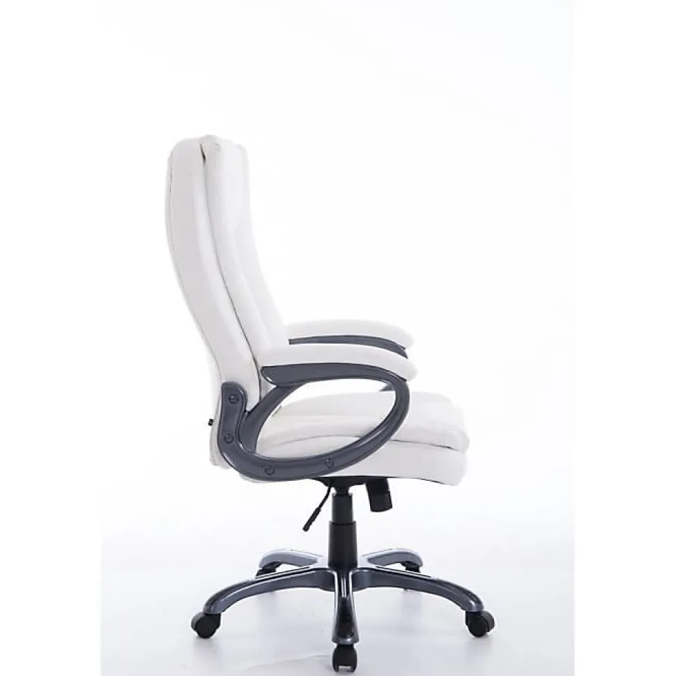 Fauteuil de bureau Bern CLP XL blanc simili réglable 150 kg