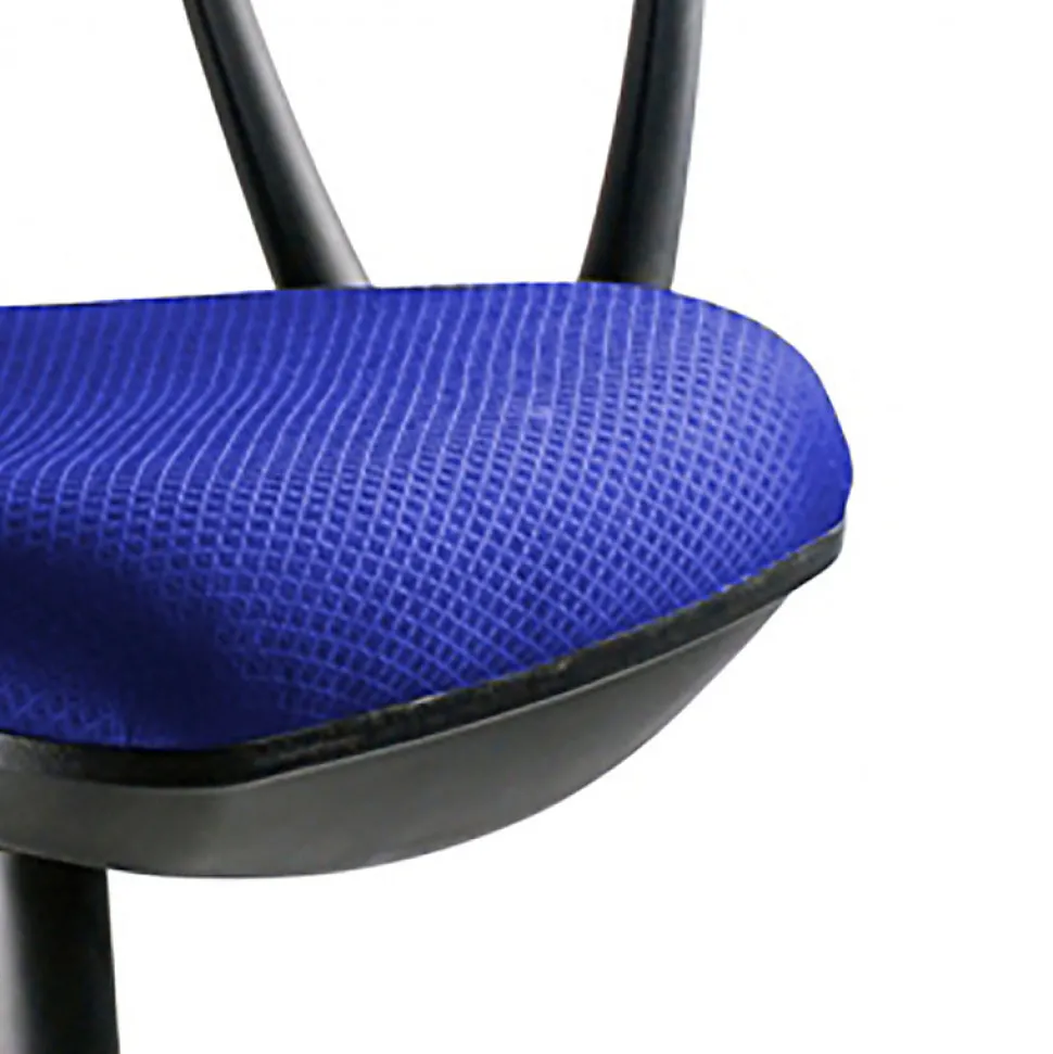 Fauteuil de bureau bleu réglable et inclinable avec roulettes - DESK