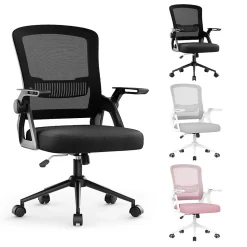 Fauteuil de Bureau, Chaise Ergonomique, pivotant, réglable en Hauteur