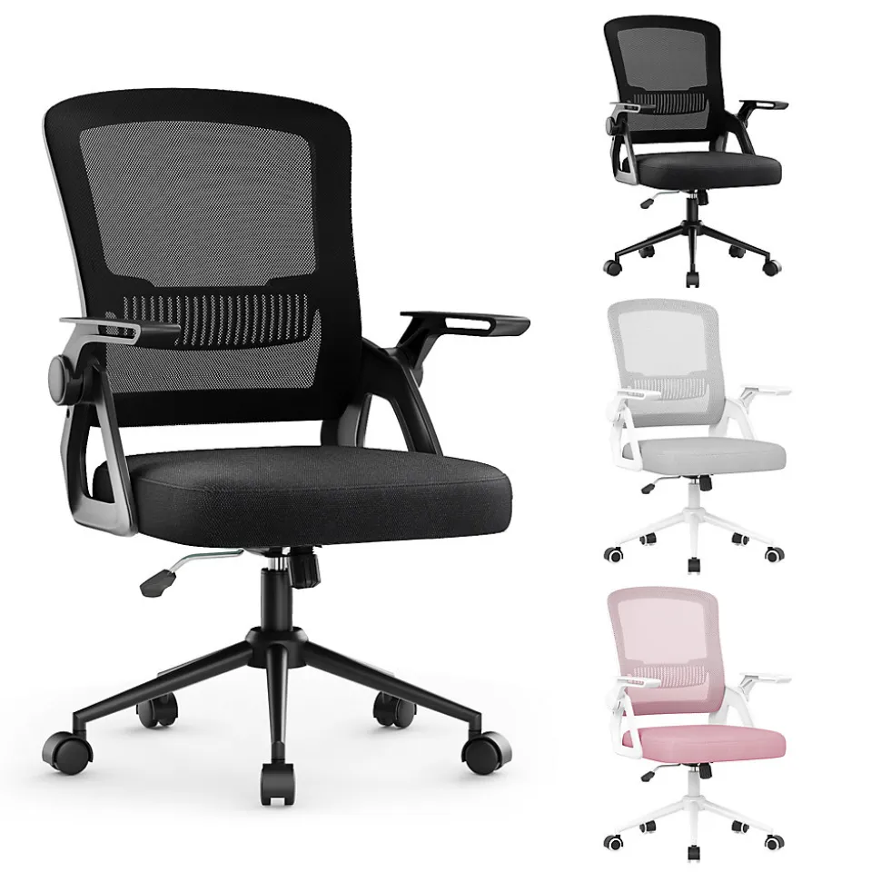 Fauteuil de Bureau, Chaise Ergonomique, pivotant, réglable en Hauteur