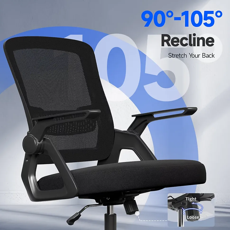 Fauteuil de Bureau, Chaise Ergonomique, pivotant, réglable en Hauteur