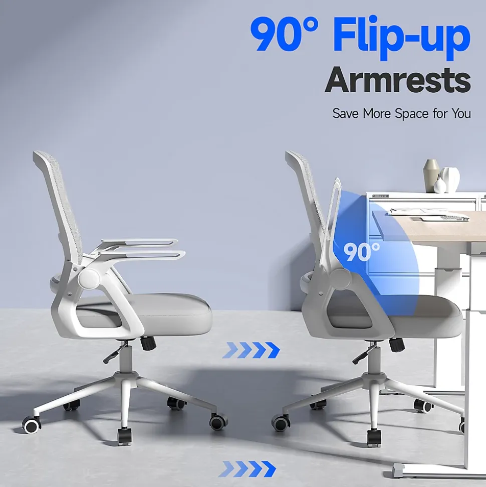 Fauteuil de Bureau, Chaise Ergonomique, pivotant, réglable en Hauteur