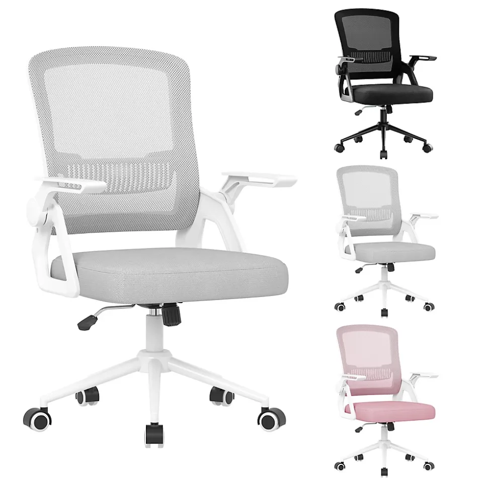Fauteuil de Bureau, Chaise Ergonomique, pivotant, réglable en Hauteur