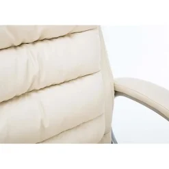 Fauteuil de bureau CLP Big Vancouver Similicuir Crème 235 kg