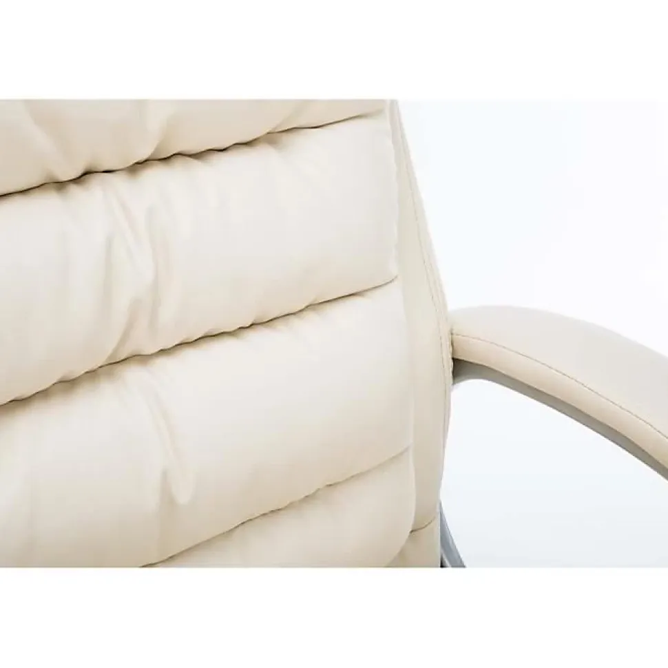 Fauteuil de bureau CLP Big Vancouver Similicuir Crème 235 kg