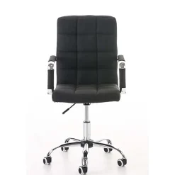 Fauteuil de bureau CLP Deli V2 tissu noir réglable 5 roulettes