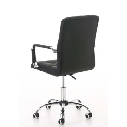 Fauteuil de bureau CLP Deli V2 tissu noir réglable 5 roulettes