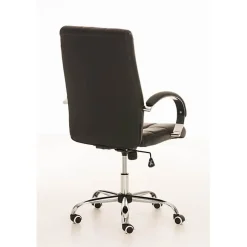 Fauteuil de bureau CLP Mikos similicuir noir réglable hauteur