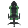 Fauteuil de bureau CLP Miracle V2 simili cuir noir vert
