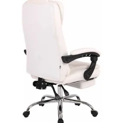 Fauteuil de bureau CLP Oxygen blanc similicuir réglable