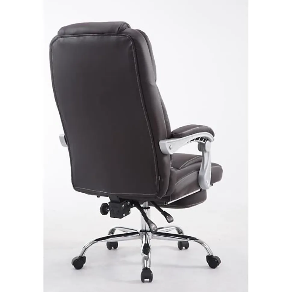 Fauteuil de bureau CLP Pacific similicuir marron réglable