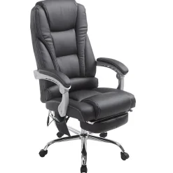 Fauteuil de bureau CLP Pacific similicuir marron massage 150 kg