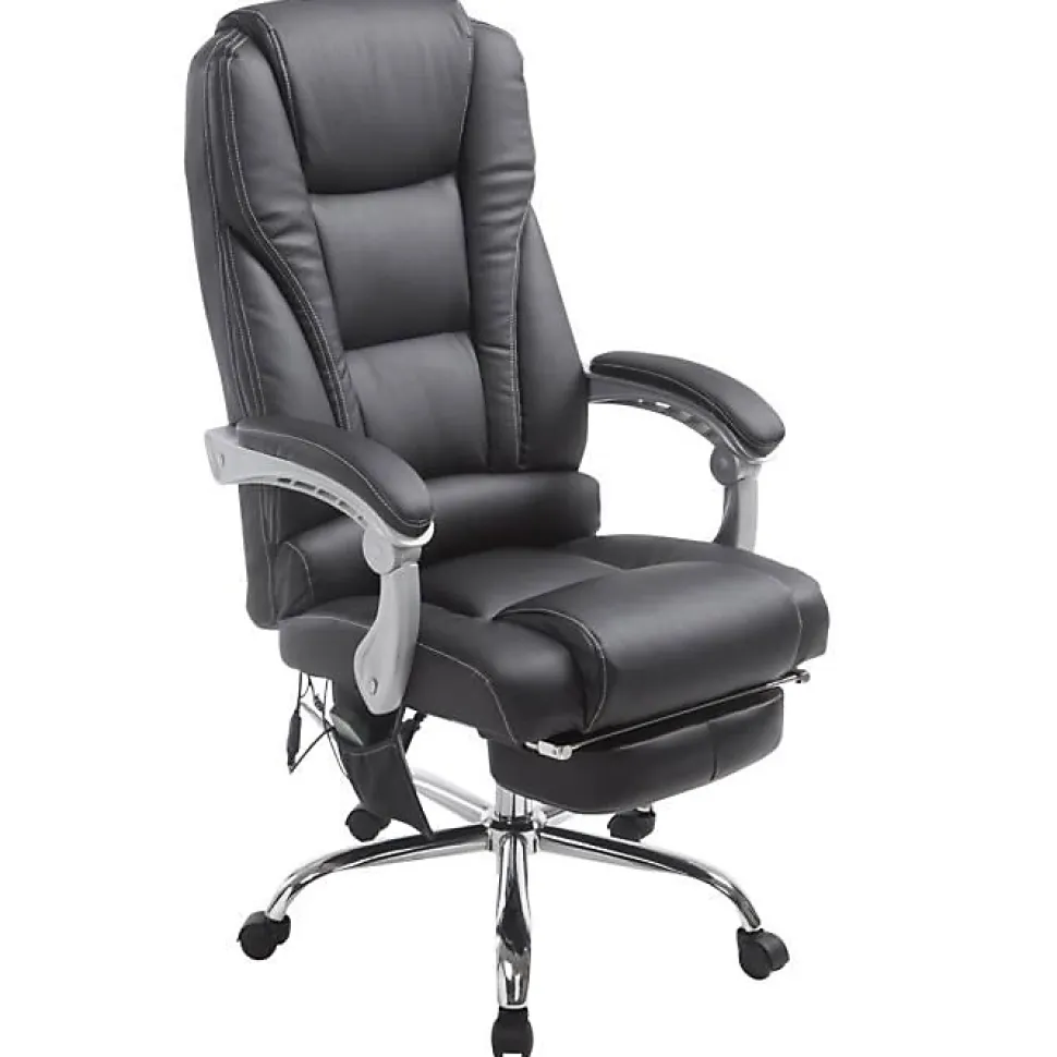 Fauteuil de bureau CLP Pacific similicuir marron massage 150 kg