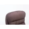 Fauteuil de bureau CLP Vancouver XXL tissu marron réglable