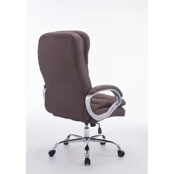 Fauteuil de bureau CLP Vancouver XXL tissu marron réglable