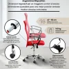 Fauteuil de bureau CLP Washington Rouge simili maille 140kg