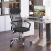 Fauteuil de bureau ergonomique - Chaise de bureau pivotante avec dossier haut réglable, Confort longue durée, Foam, Noir