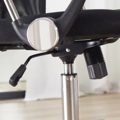 Fauteuil de bureau ergonomique - Chaise de bureau pivotante avec dossier haut réglable, Confort longue durée, Foam, Noir