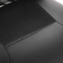Fauteuil de Bureau Ergonomique - Chaise Pivotante avec Fonction Bascule et Réglage Hauteur, Confortable et Robuste 120 kg, PU Noir