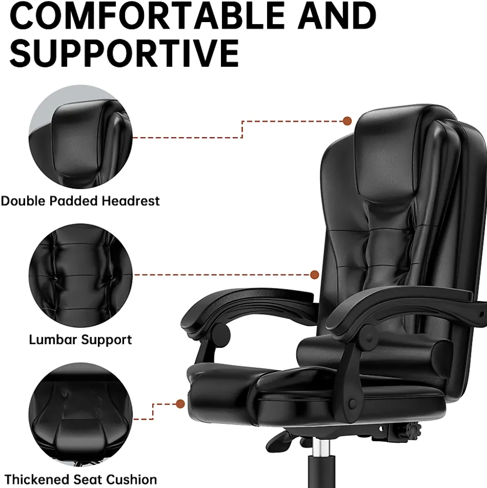 Fauteuil de bureau ergonomique avec dossier haut