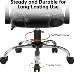 Fauteuil de bureau ergonomique avec dossier haut