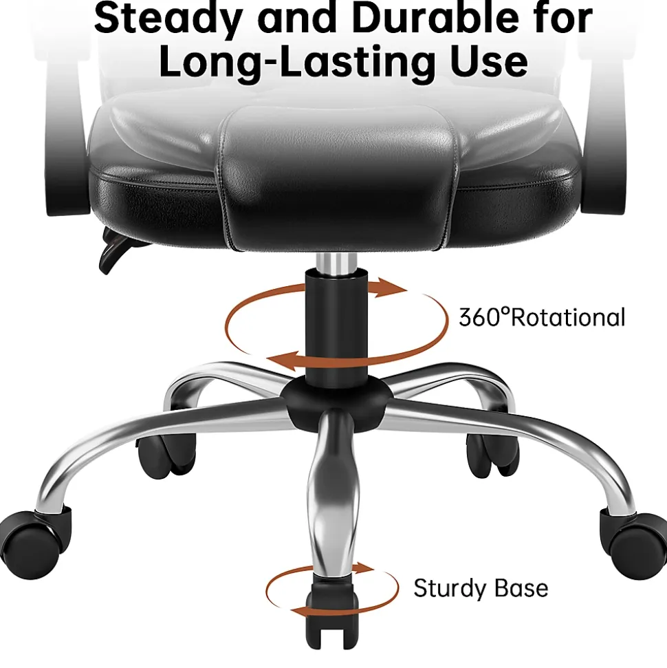 Fauteuil de bureau ergonomique avec dossier haut