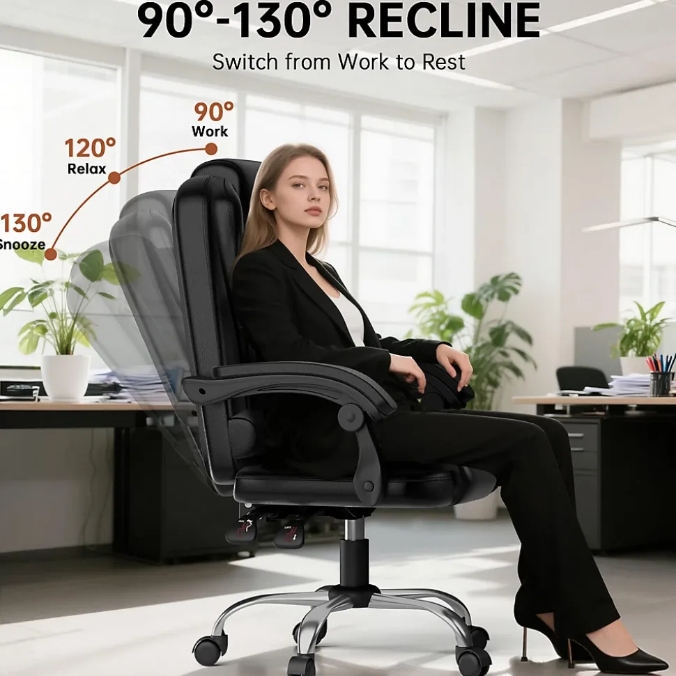 Fauteuil de bureau ergonomique avec dossier haut