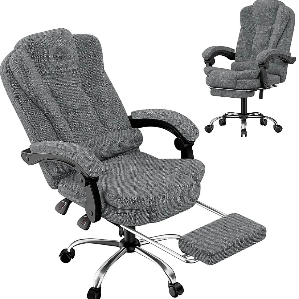 Fauteuil de bureau ergonomique avec repose-pieds