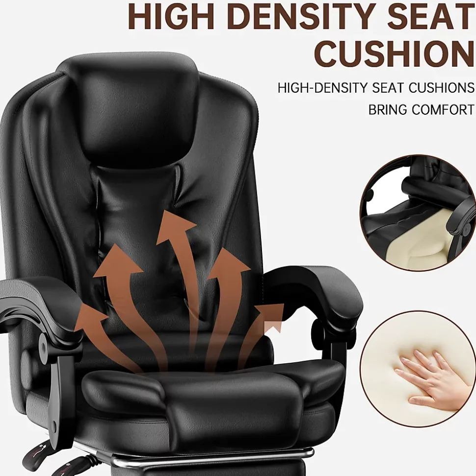 Fauteuil de bureau ergonomique avec repose-pieds
