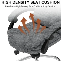Fauteuil de bureau ergonomique avec dossier haut