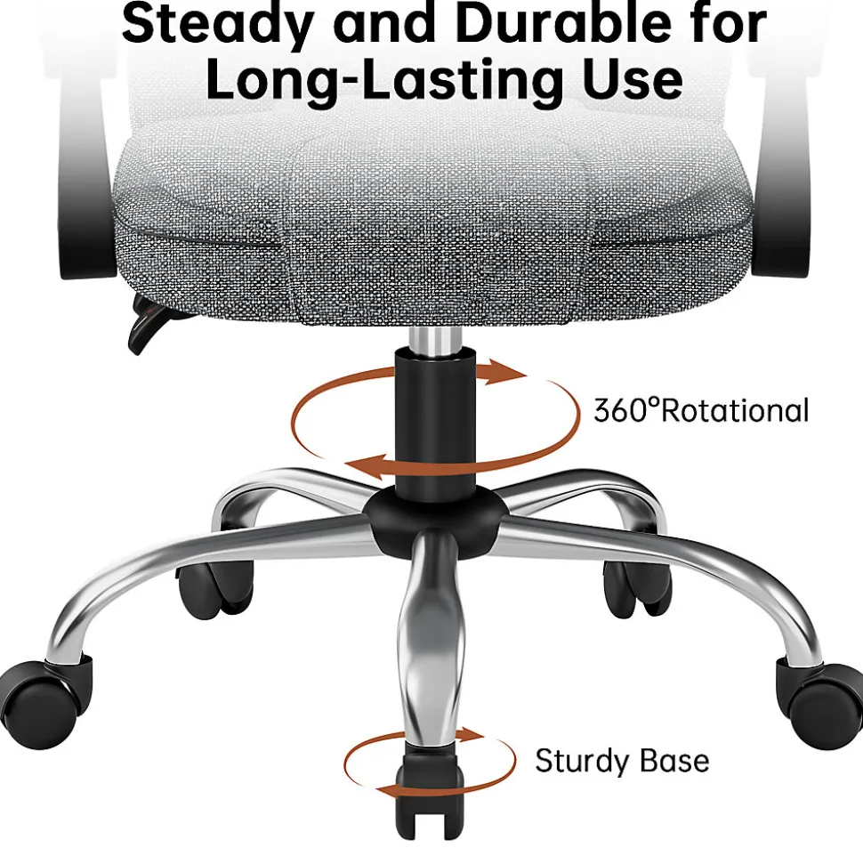 Fauteuil de bureau ergonomique avec dossier haut