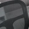 Fauteuil de bureau ergonomique type, réglable, avec accoudoirs et repose-pieds, tissu mesh noir, pour bureau ou maison