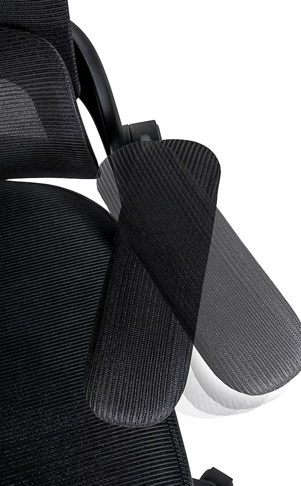 Fauteuil De Bureau Garston En Maille, Chaise De Travail Avec Appui-tête Soutien Lombaire, Hauteur Réglable Pivotant Noir