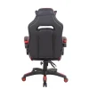 Fauteuil de bureau Heat en similicuir , Noir - Rouge