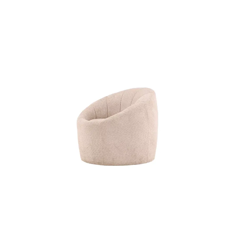 Fauteuil en bouclette Warren - Beige