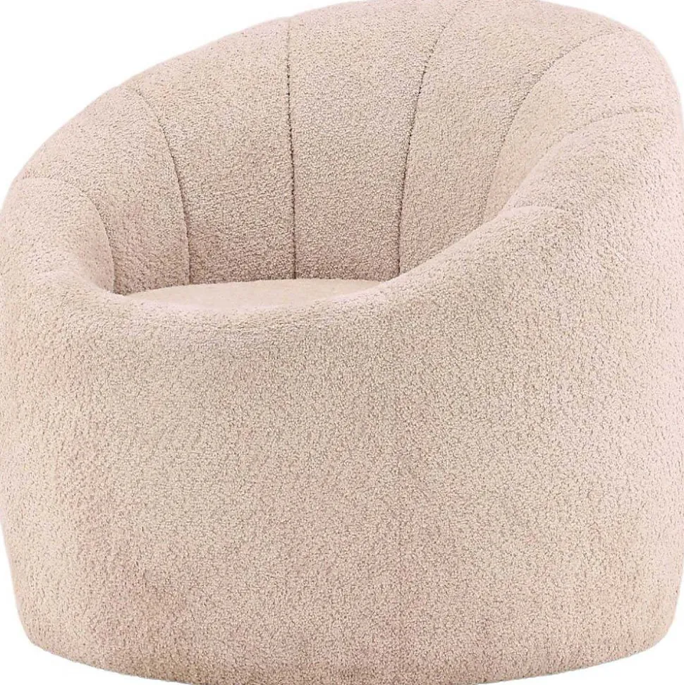 Fauteuil en bouclette Warren - Beige
