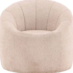 Fauteuil en bouclette Warren - Beige