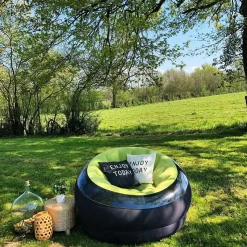 Fauteuil gonflable Onyx vert et noir Intex