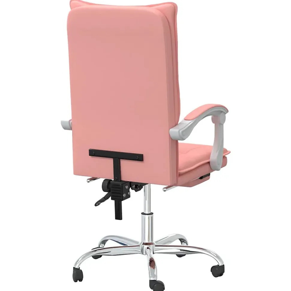 Fauteuil inclinable de bureau Rose Similicuir vidaXL